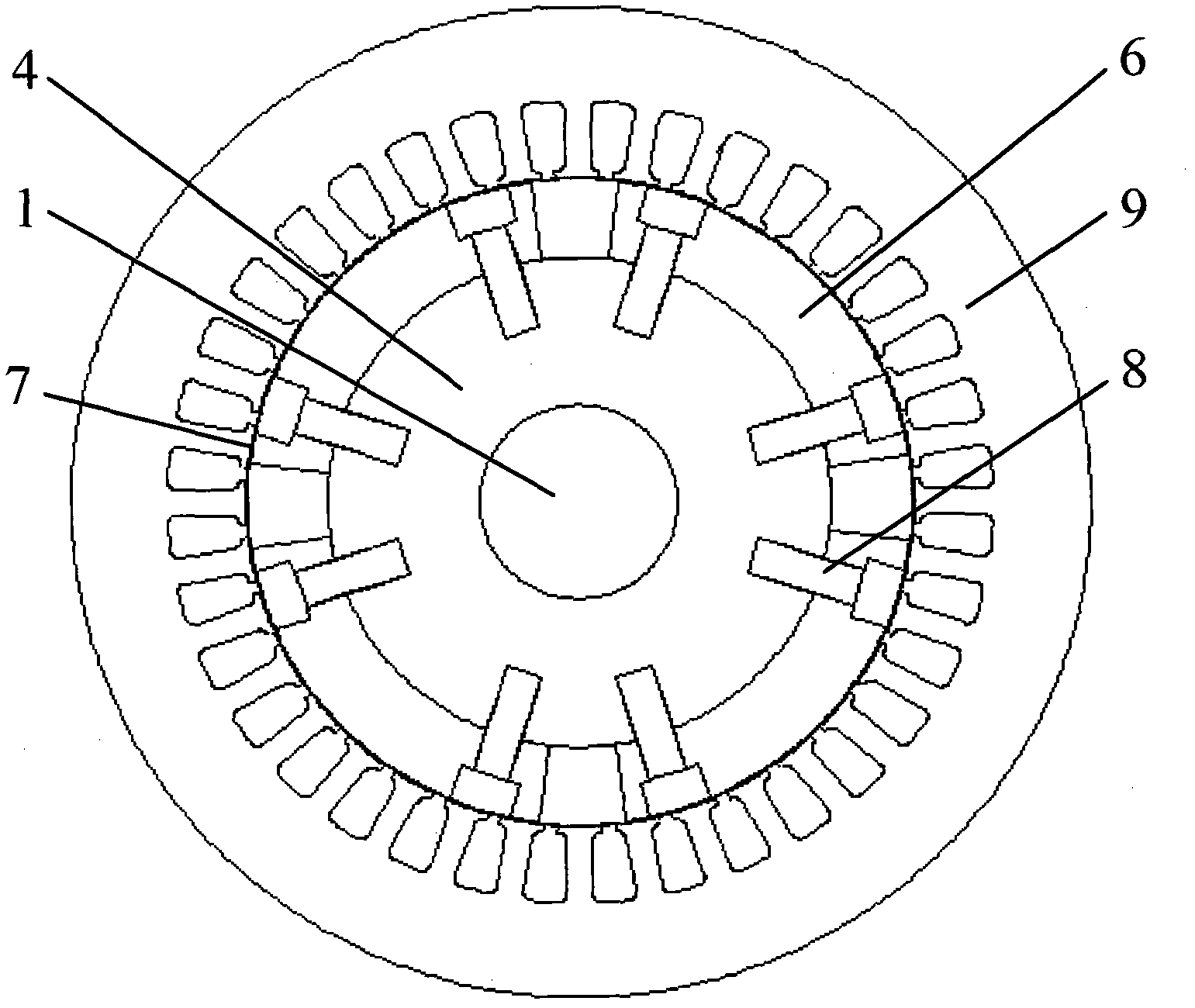 Electric excitation part double stator brushless mixed excitation synchronous generator