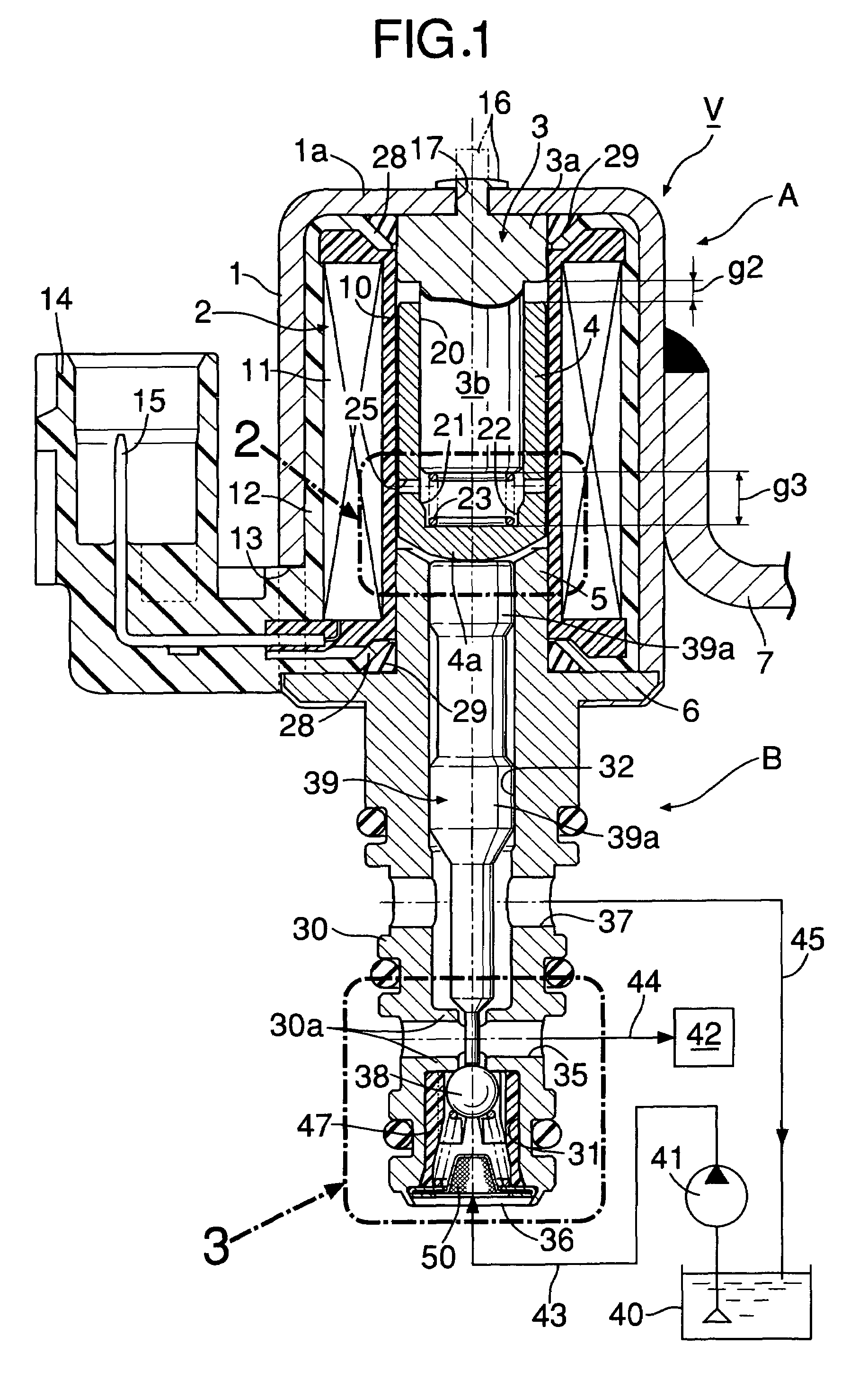 Solenoid valve with cylindrical valve guide for the spherical valve element at the pressure inlet