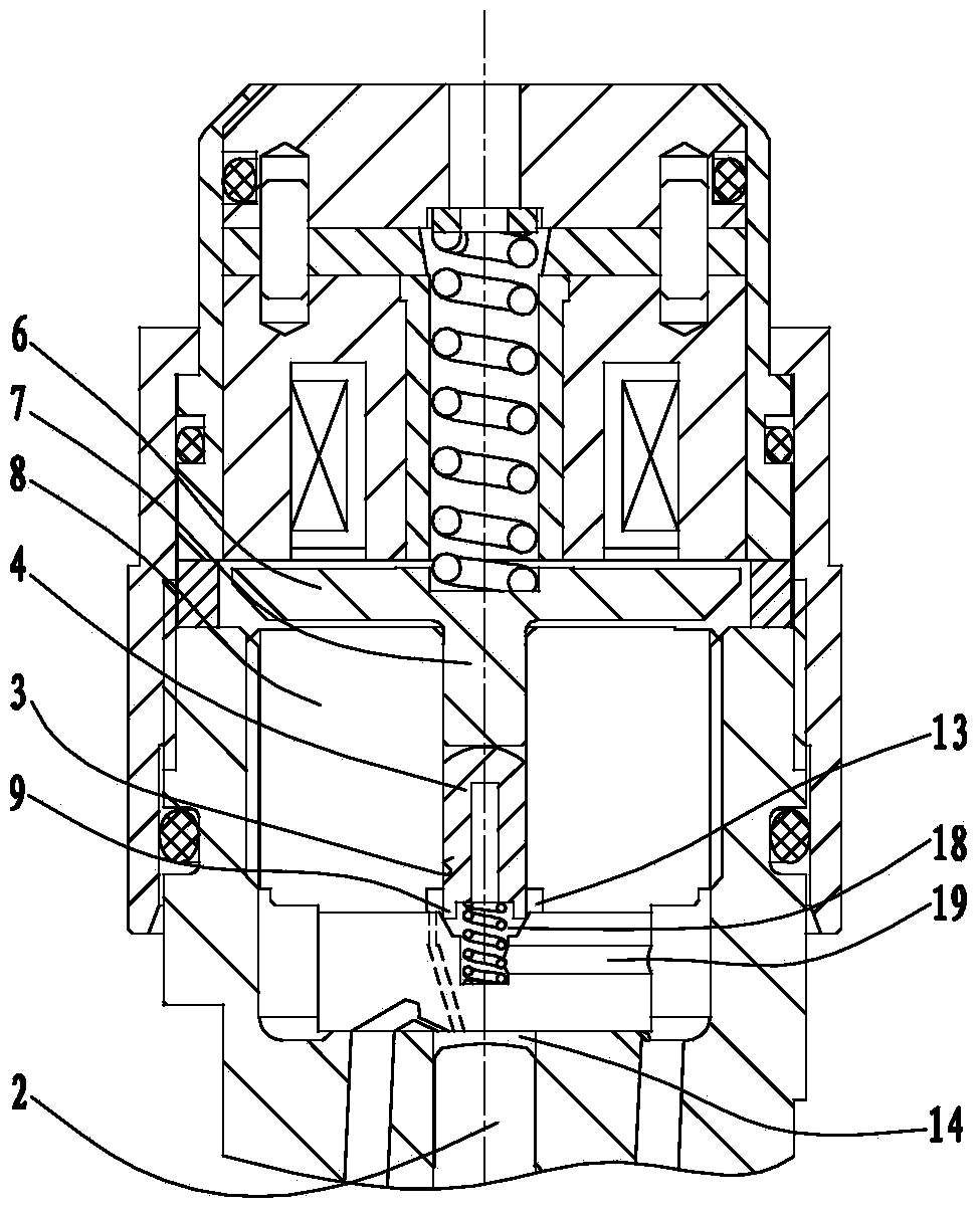 Control valve for oil atomizer