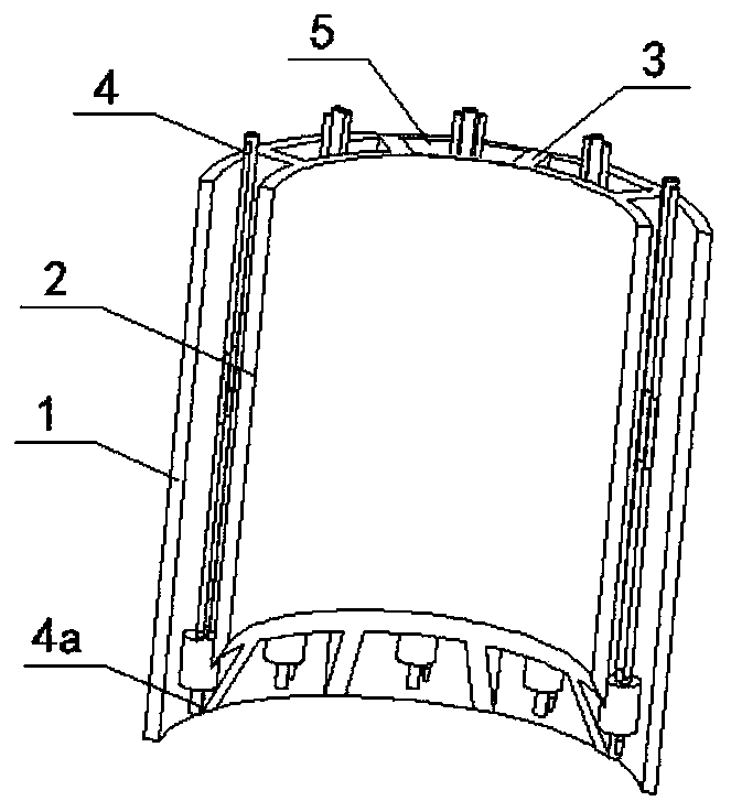 Double-wall hollow open caisson foundation and sinking construction method thereof