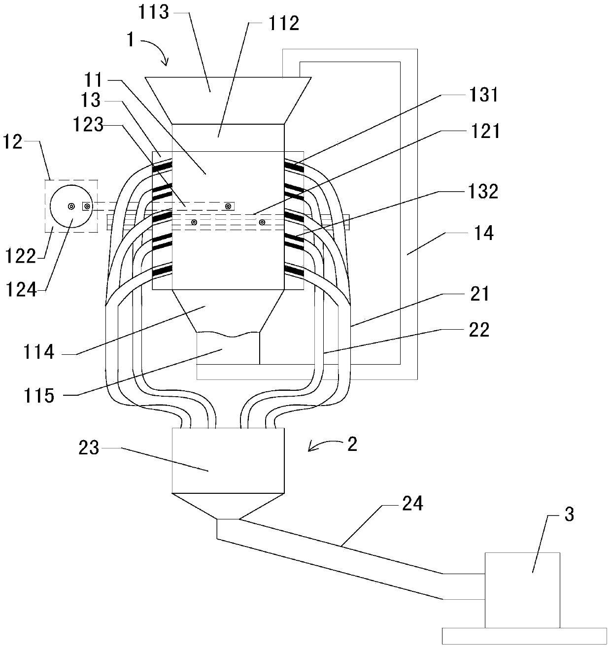 Automatic feeding device for pressing rivet nut