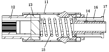 Anti-tensile optical fiber contact and optical fiber connector provided with same