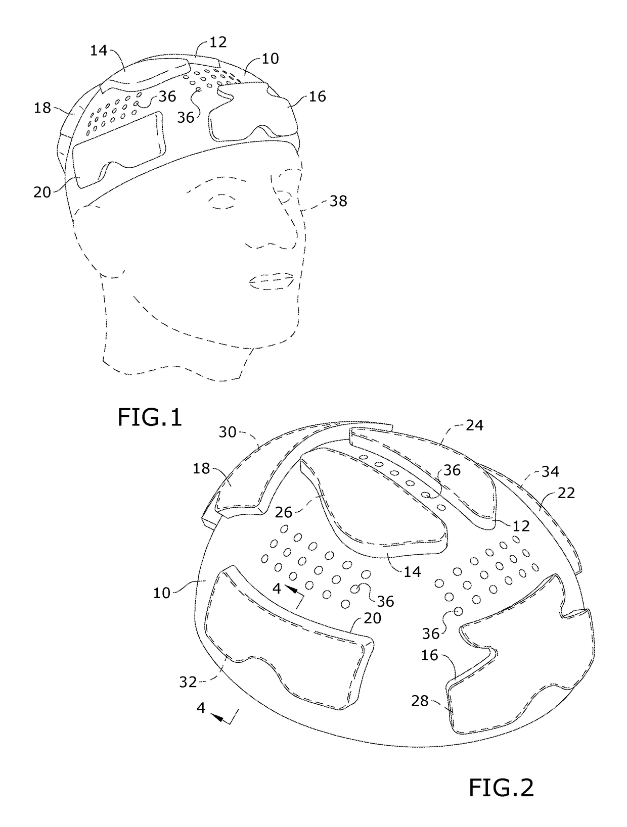 Lightweight protective headgear