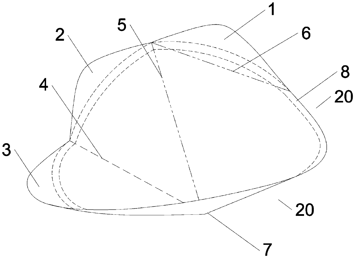 Bowl cover of fast food container and using method thereof