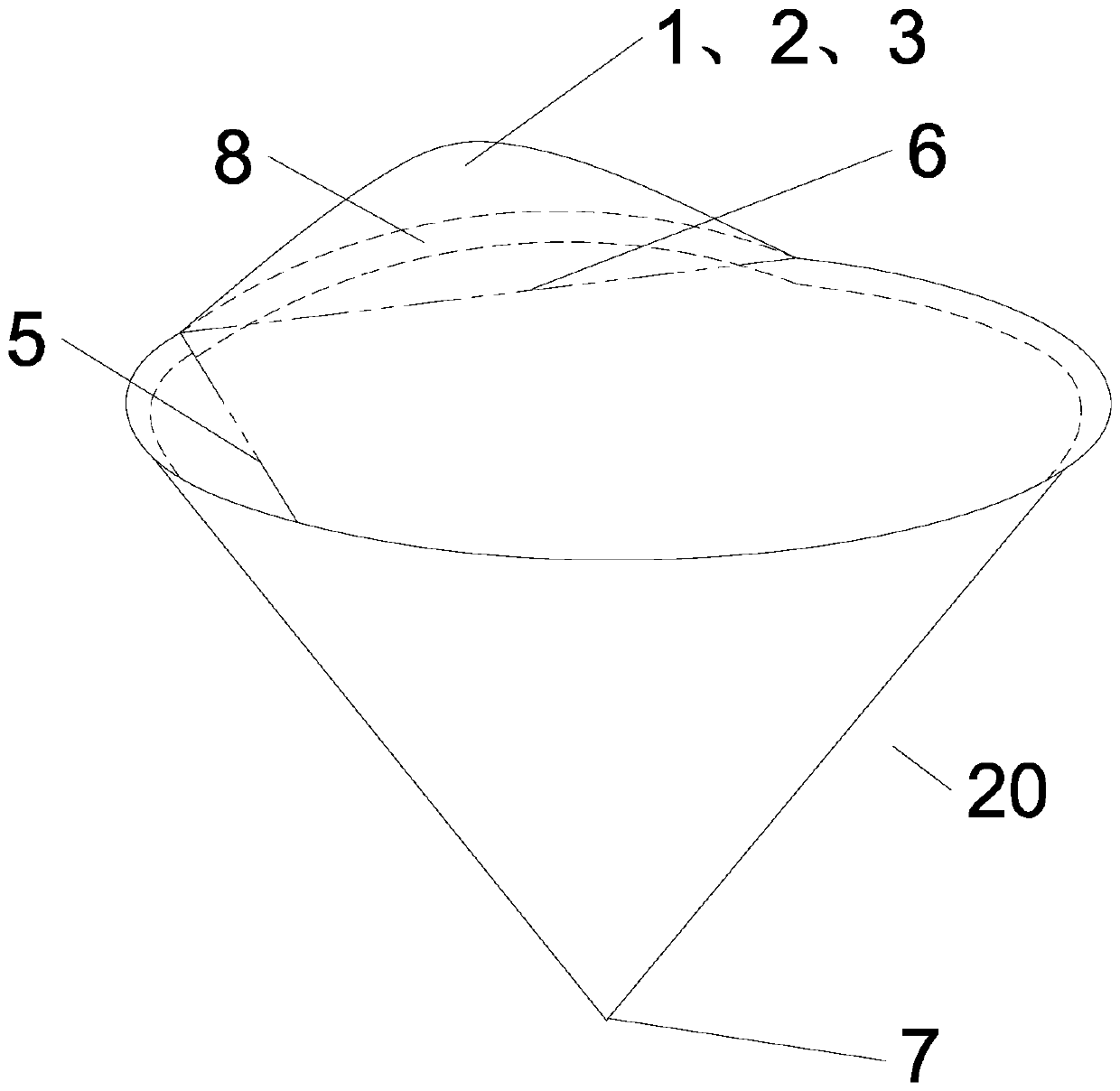 Bowl cover of fast food container and using method thereof