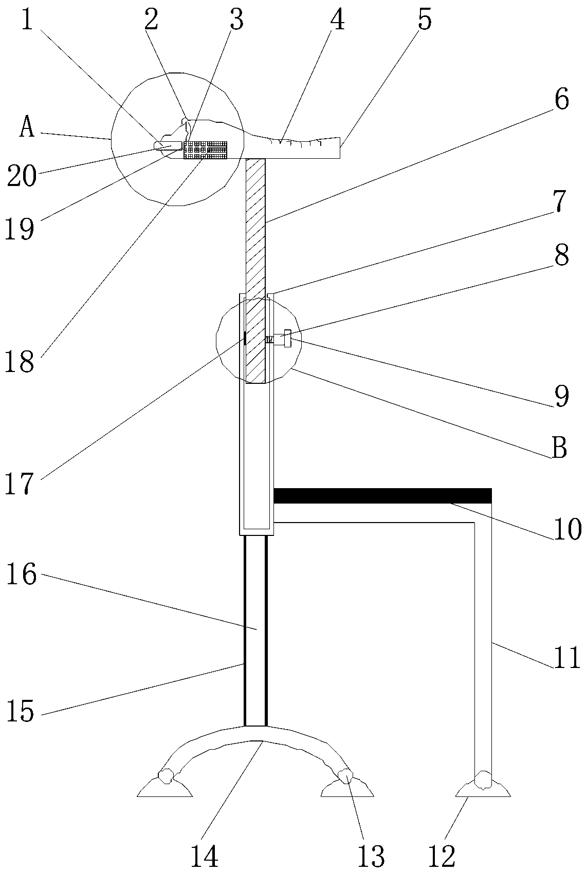 A safety crutch for orthopaedics