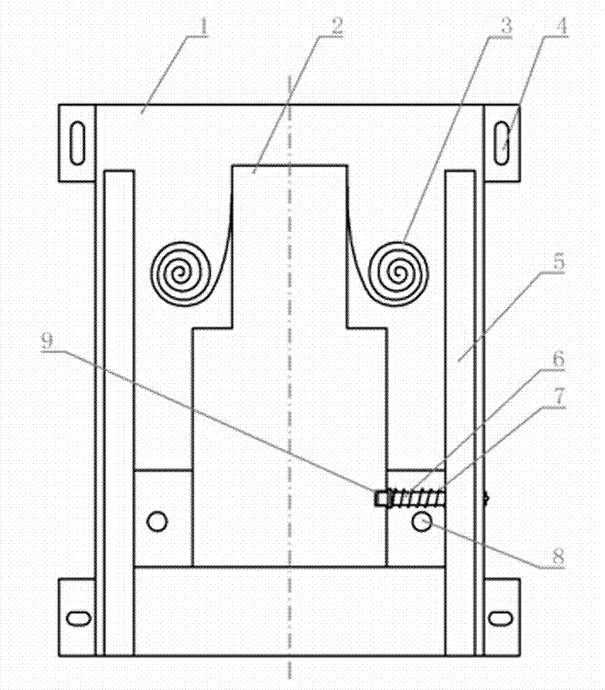 Collision buffering device of automobile seat