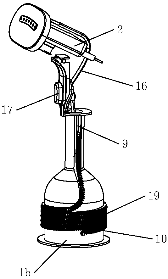 Energy storage type water supply device of ironing equipment