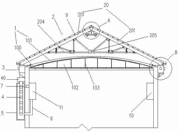 Photovoltaic tile-based insulation granary roof structure