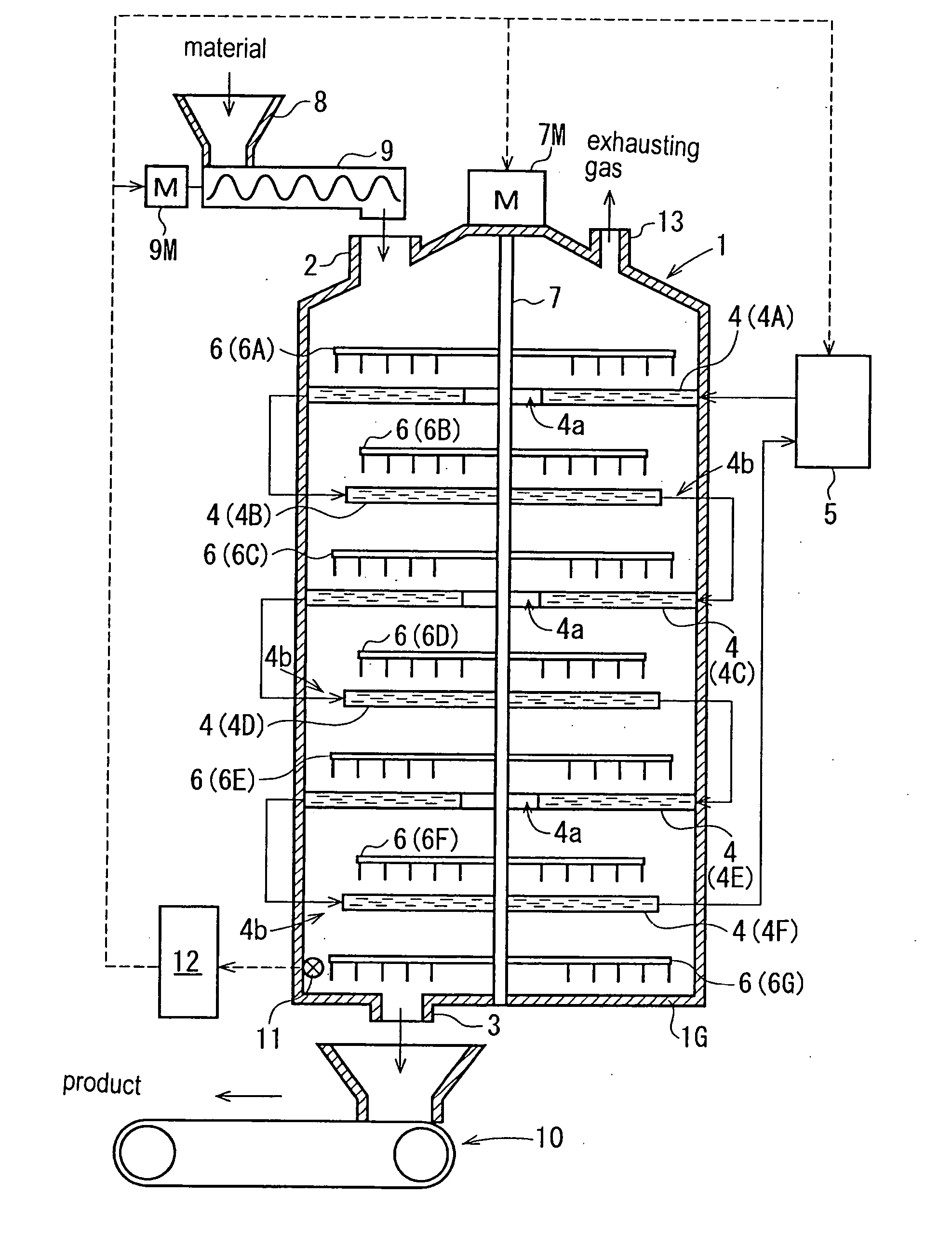Apparatus and method for producing matured compost-like material