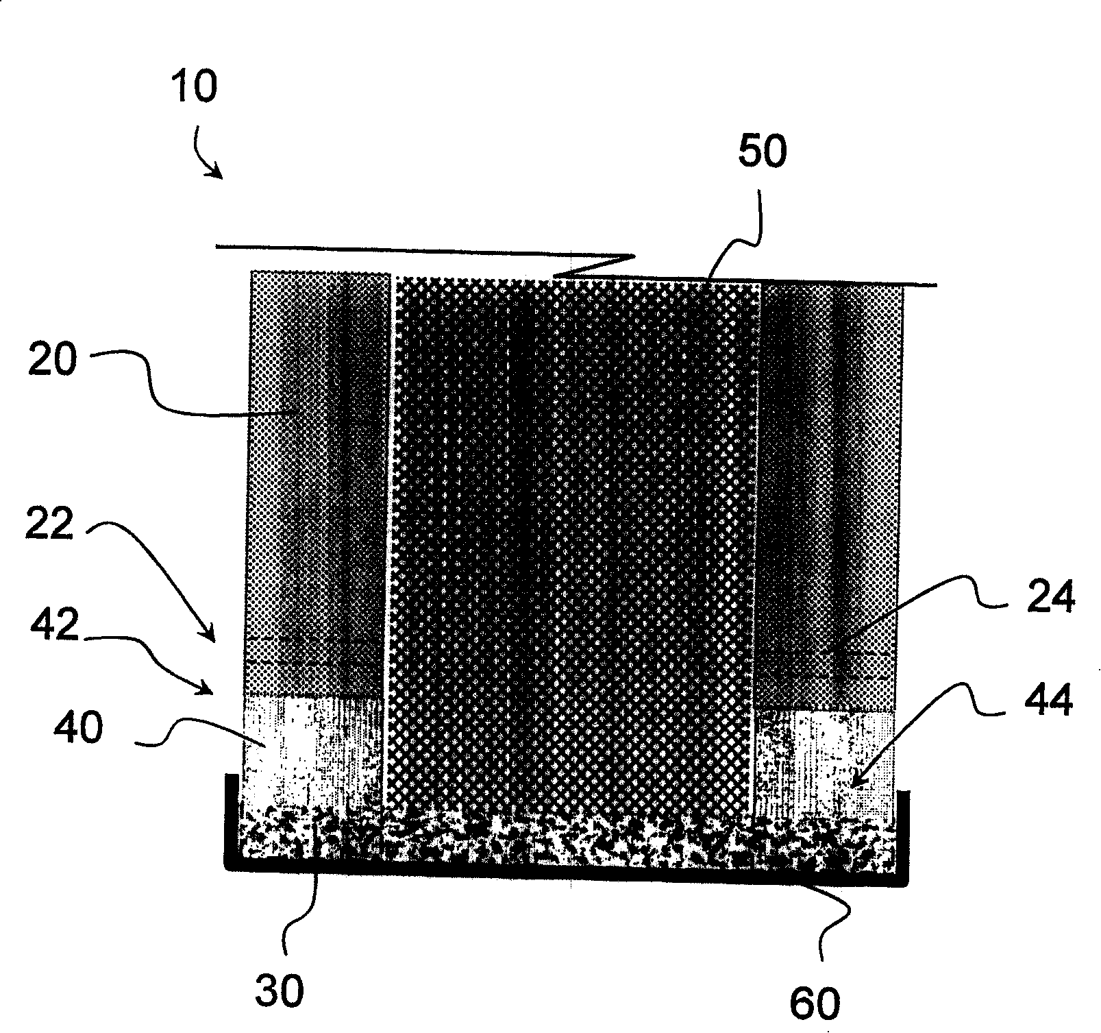 Filtration cartridges with metallic end members and method of manufacturing