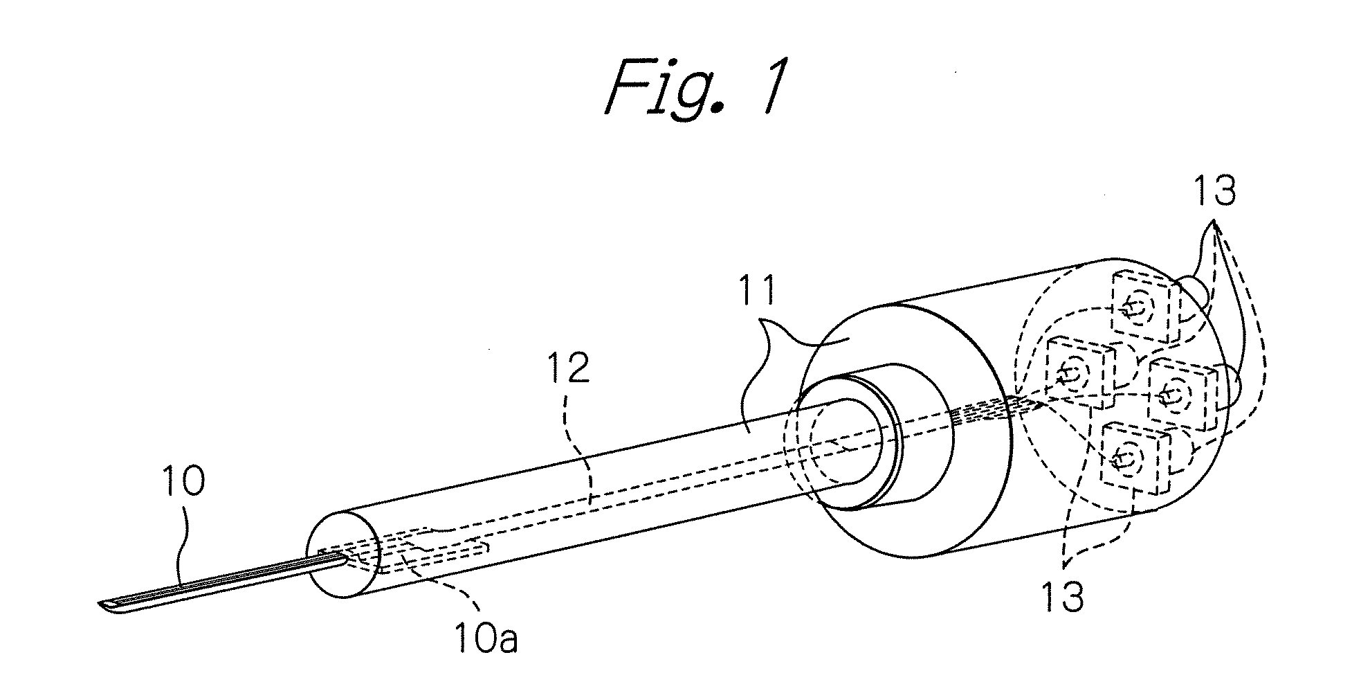Magnetic sensor with needle-shaped detecting part