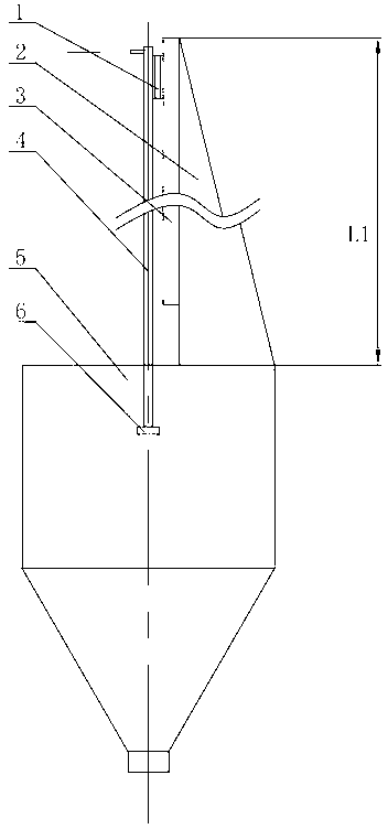 Flexible pipe cleaning device of spray dryer