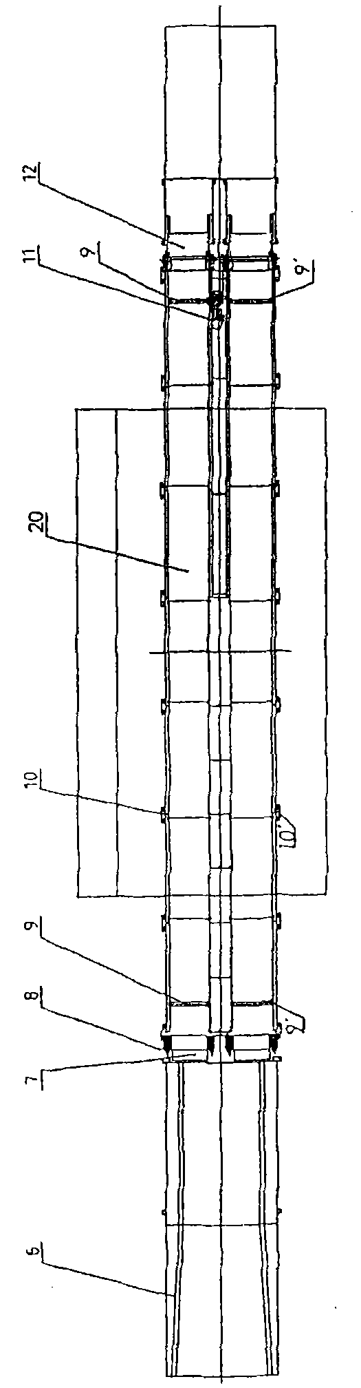 Vehicle conveying device and vehicle radiation detecting system provided with same