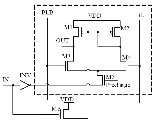 Restoring circuit for improving negative bias temperature instability of sensitive amplifier
