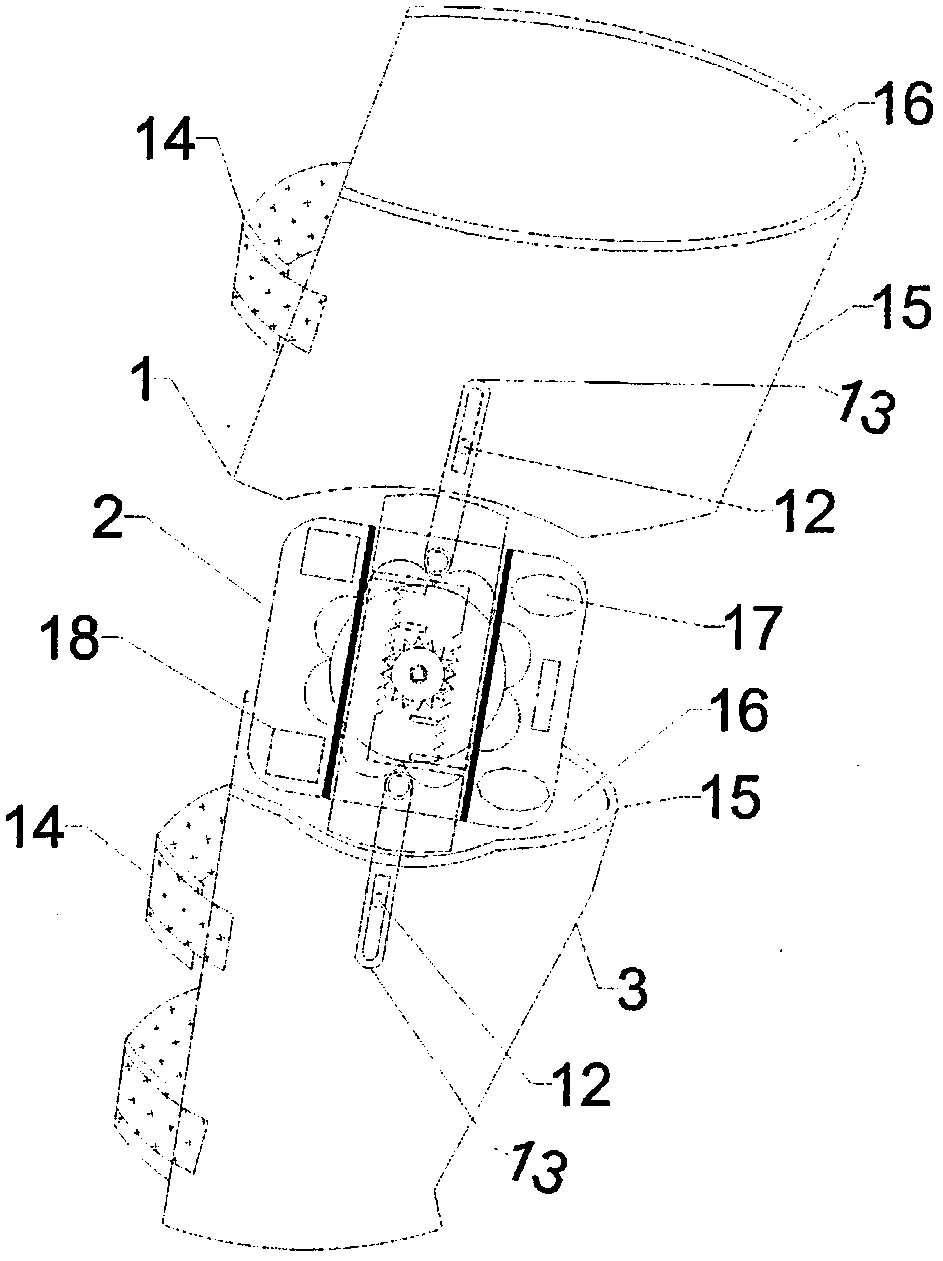 Lower limb traction therapeutic instrument