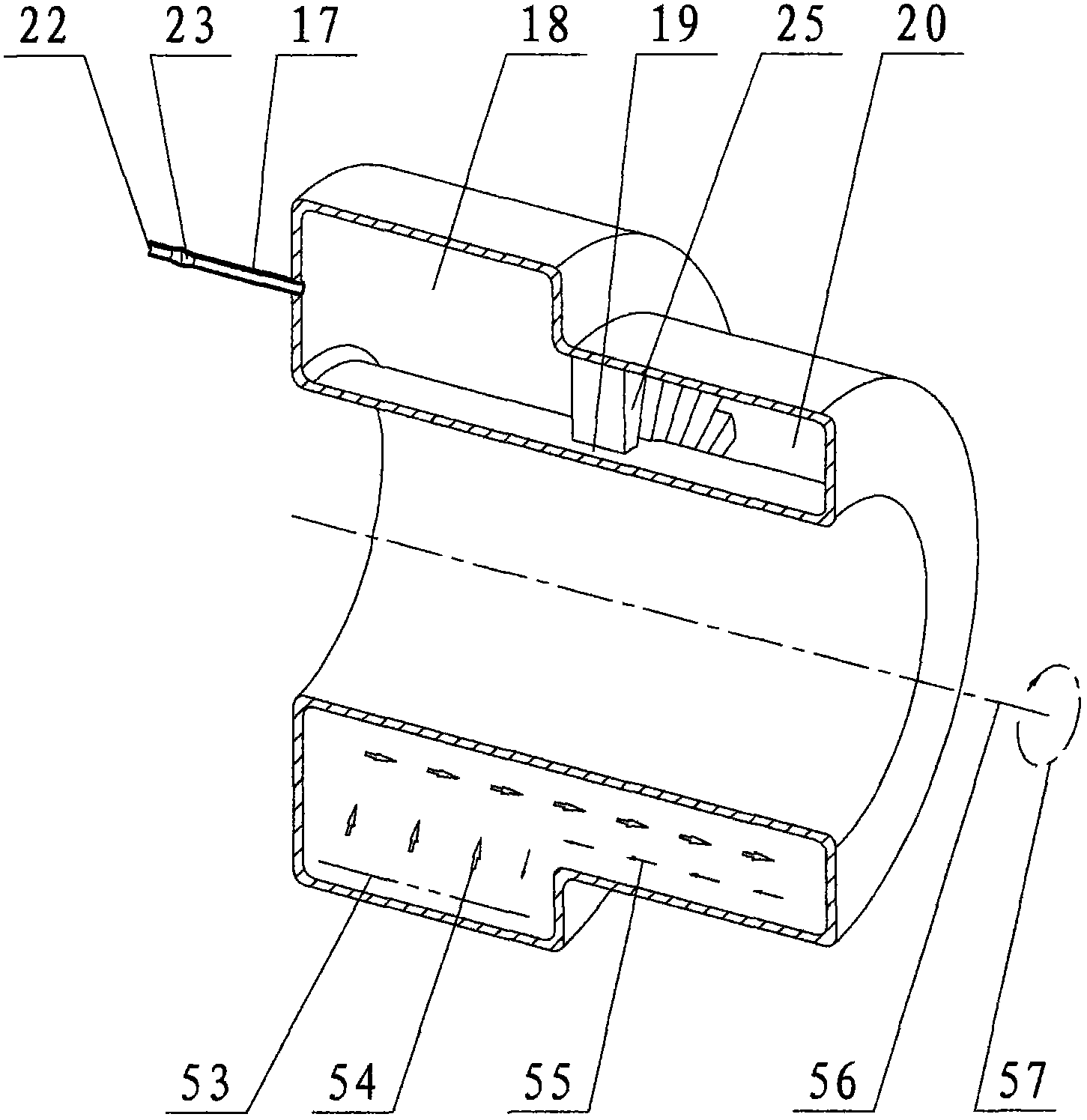 Permanent magnet synchronous motor with dual annular rotation heat tube for cooling rotor