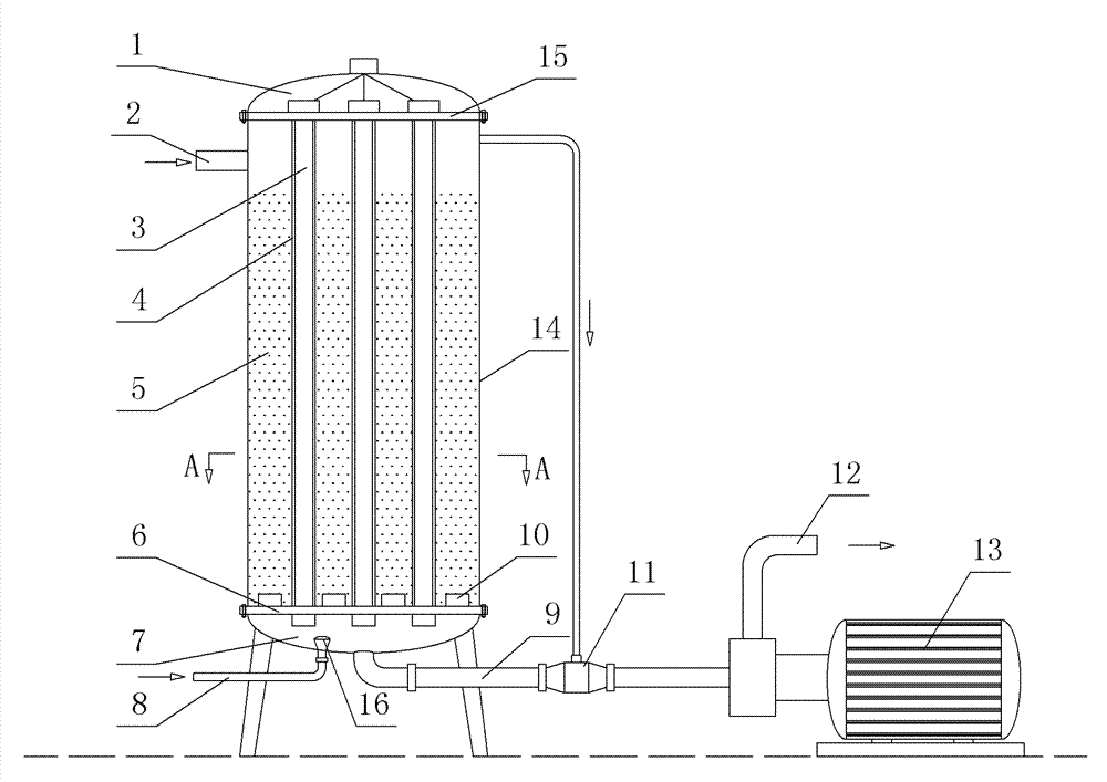 Device for purifying vinosity