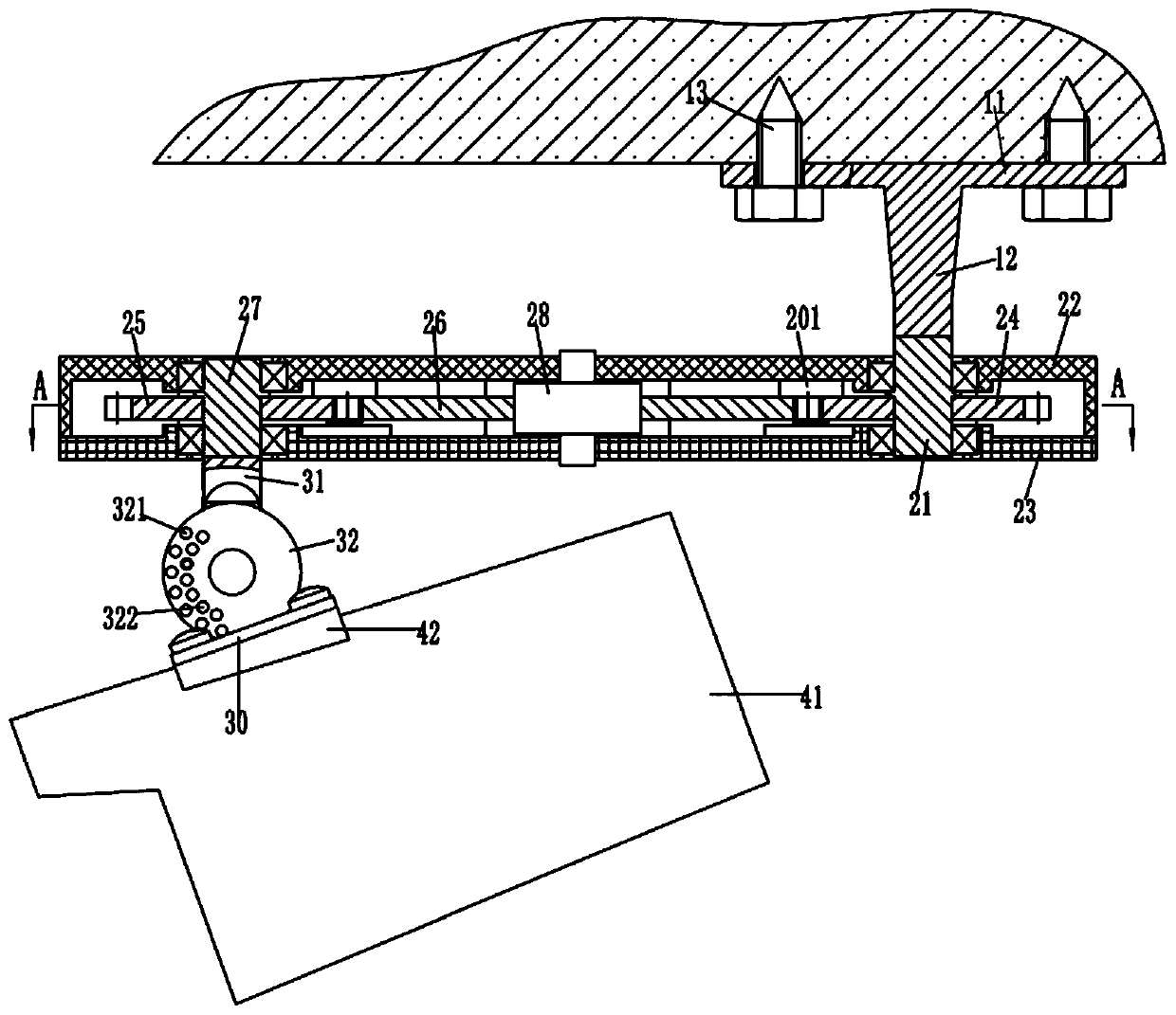 Fixing device for electronic monitoring equipment