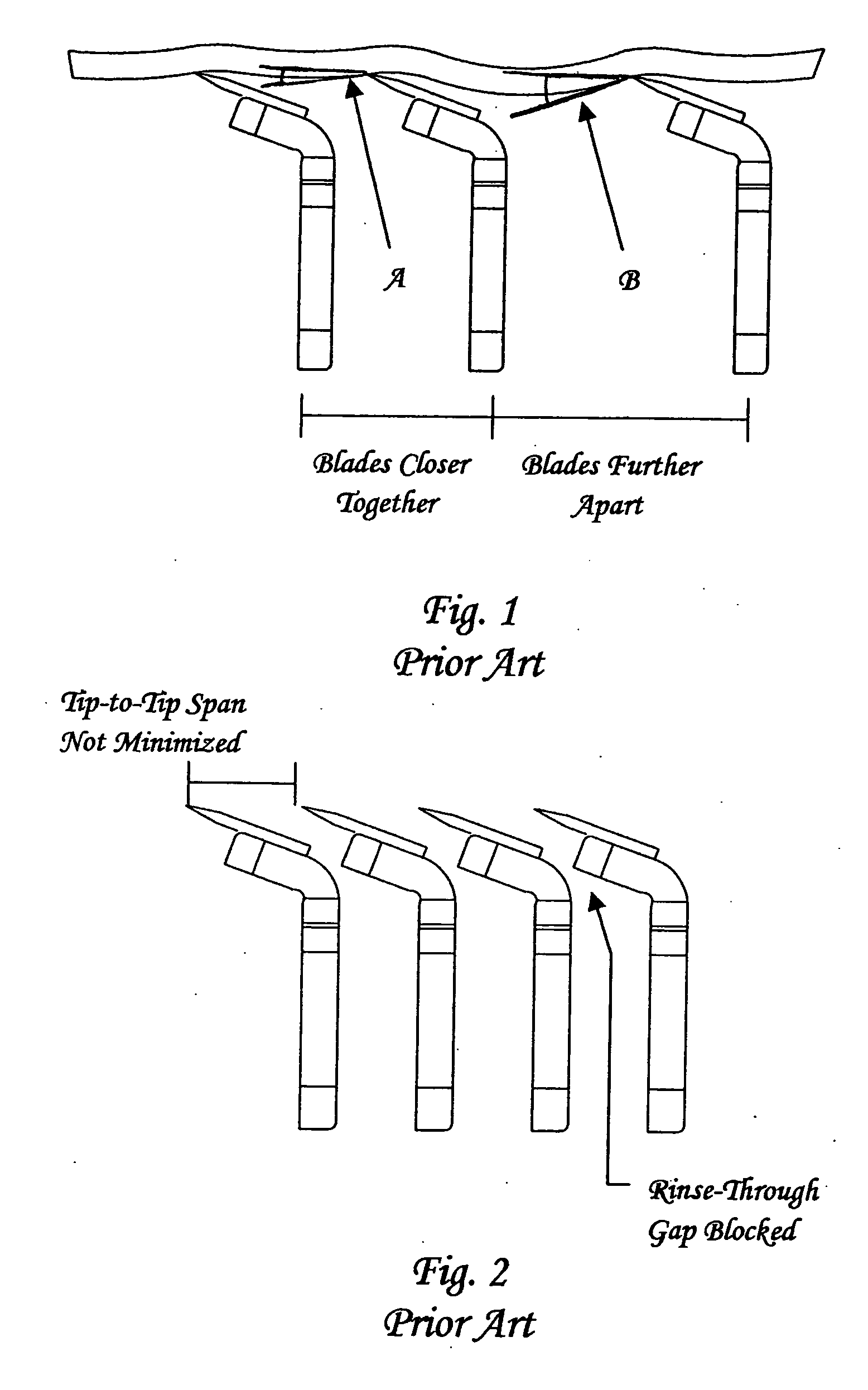 Inter-blade guard and method for manufacturing same