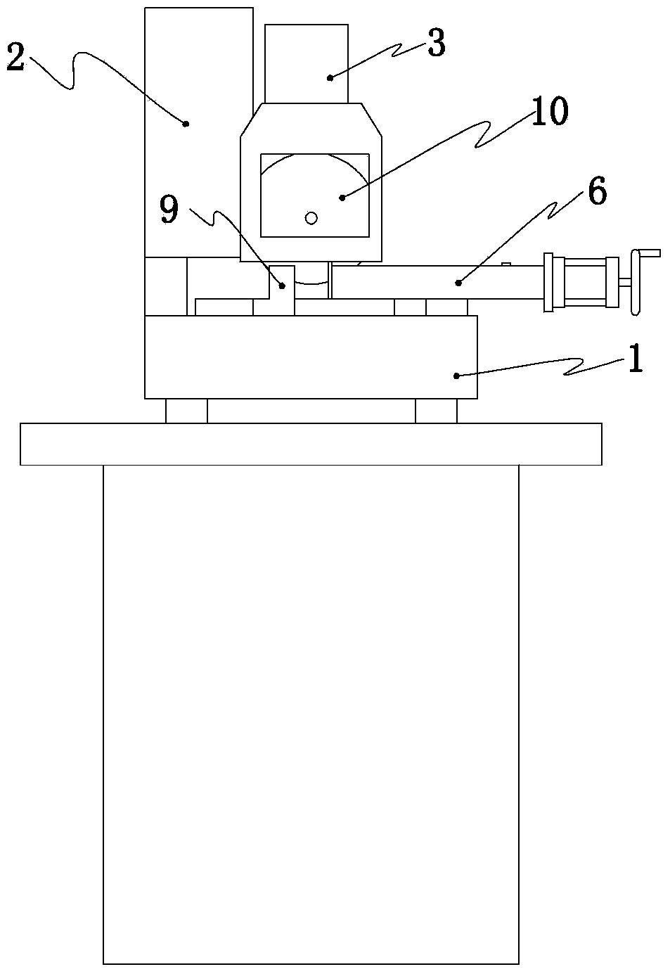 Reduction gear of vertical type circular sawing machine