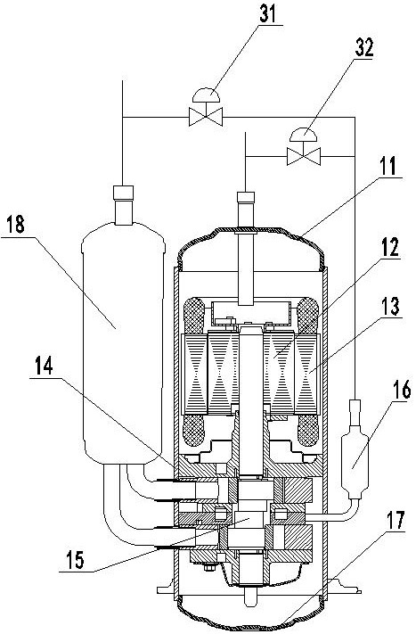 Pump body components and variable capacity compressor