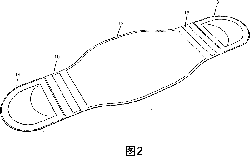 Bandage as a supporting element of an orthosis