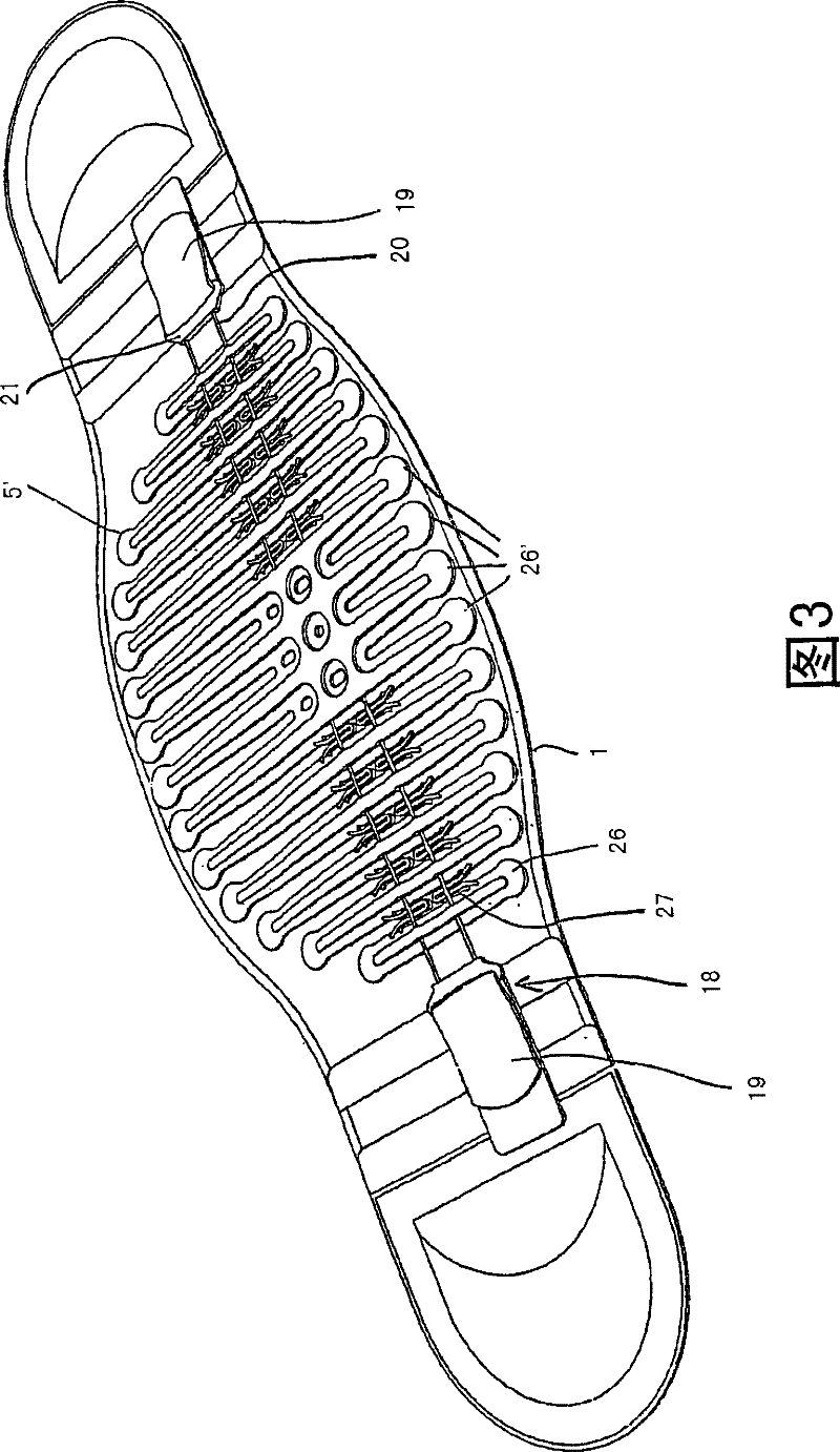 Bandage as a supporting element of an orthosis