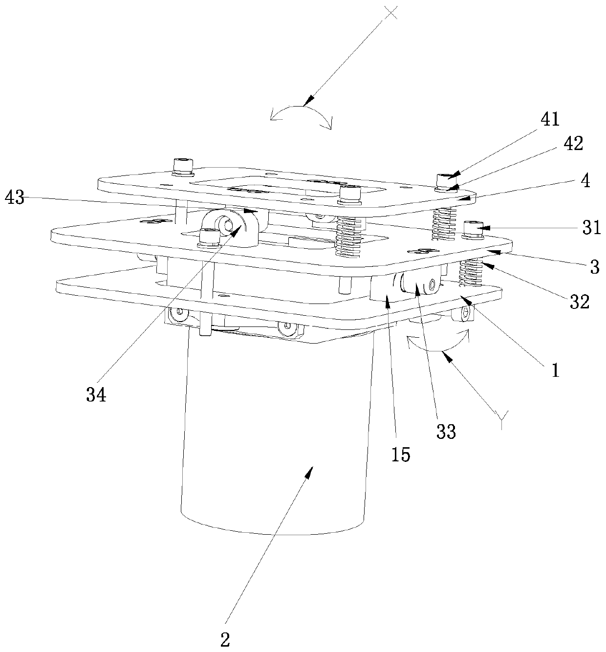 Rotary regulating mechanism