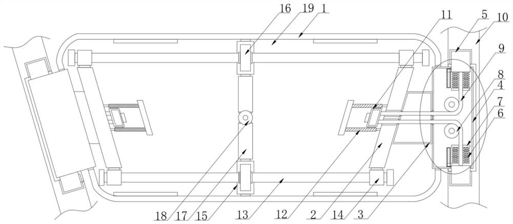 Protective device for automobile high and low beam emitting mirror and protective method of protective device