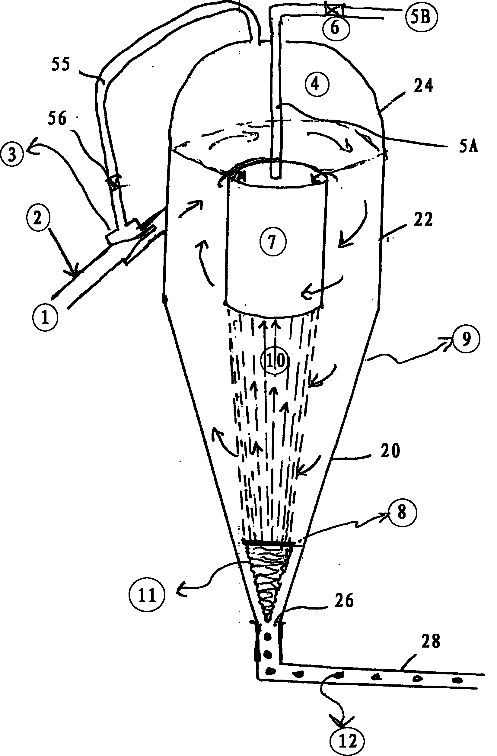 Apparatus and method for separation of phases in a multiphase flow