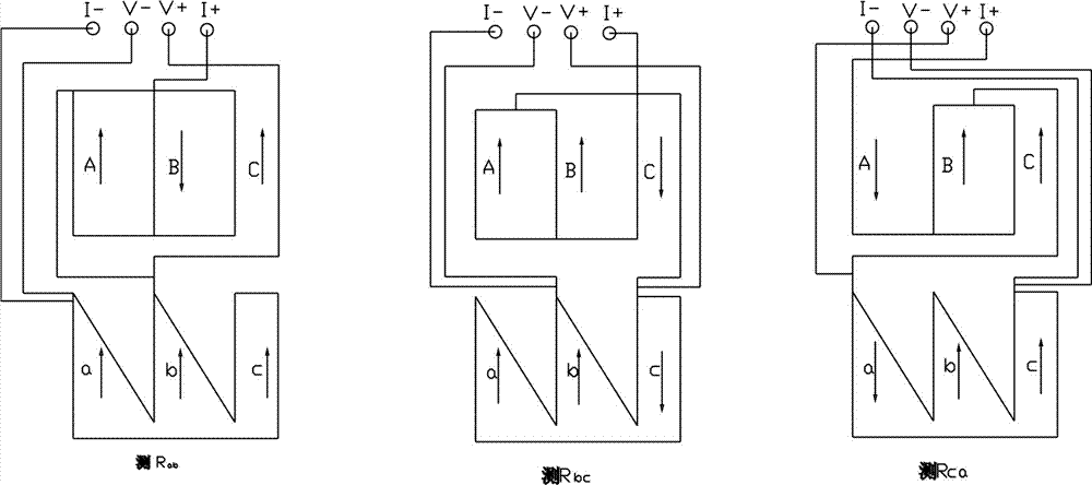 Method for measuring DC (Direct Current) resistances of transformer windings