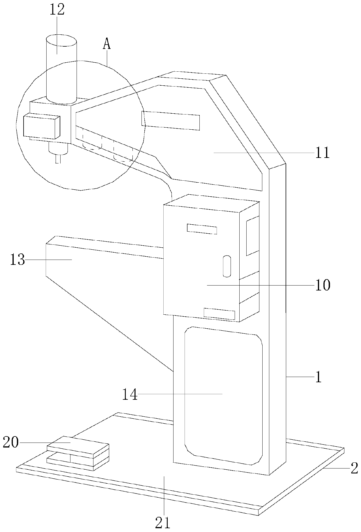 Automatic riveting machine for conveying and correcting rivet assembled on lamp holder