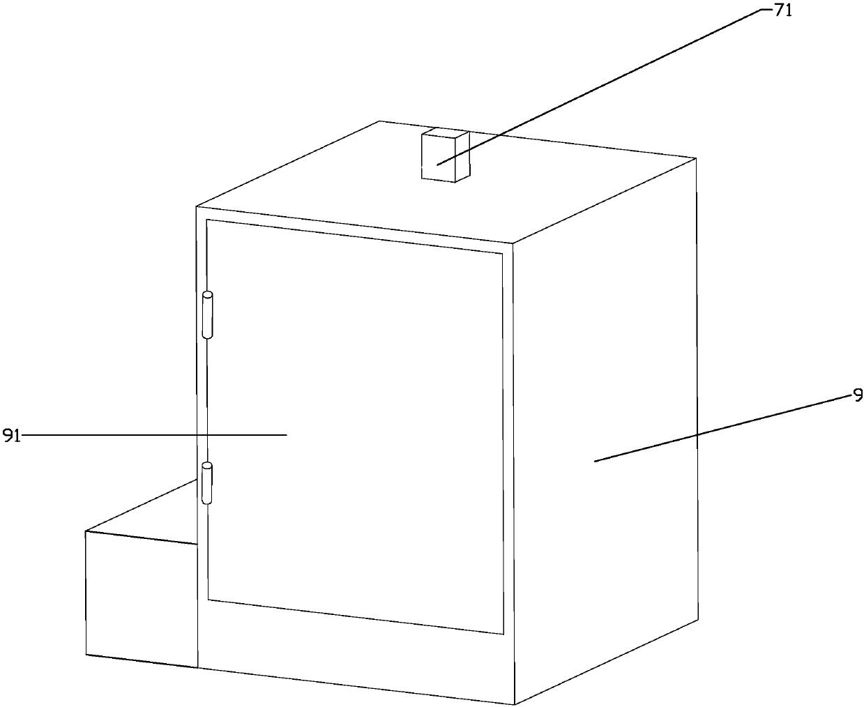 Cleaning device for intelligent induction beaker