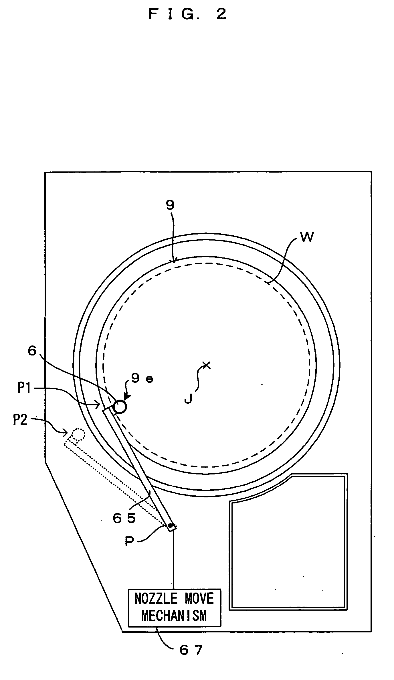 Apparatus for and method of processing a substrate with processing liquid
