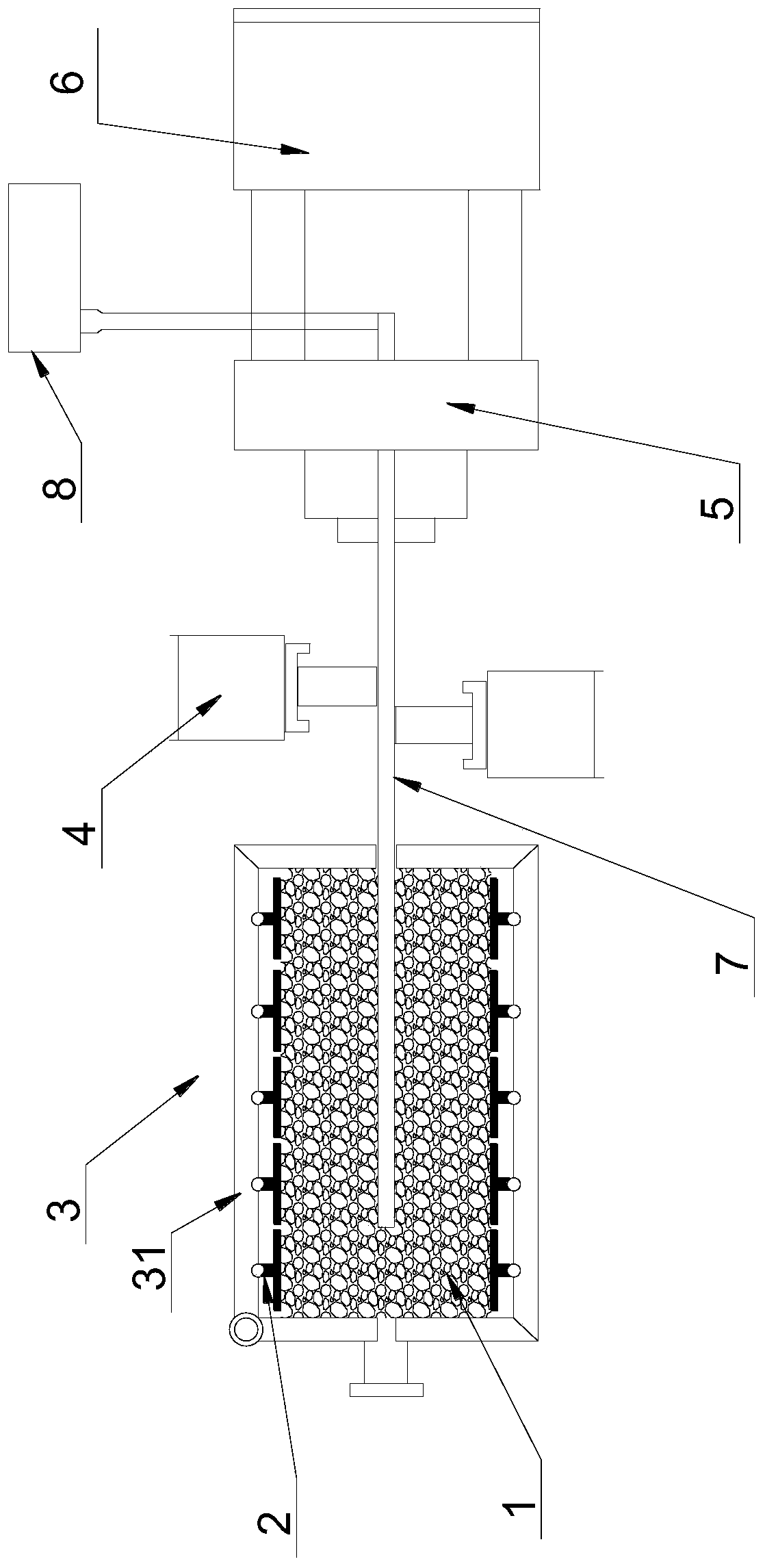 Large-scale complex surrounding rock condition bolt-grouting integrated coupling effect test system and method