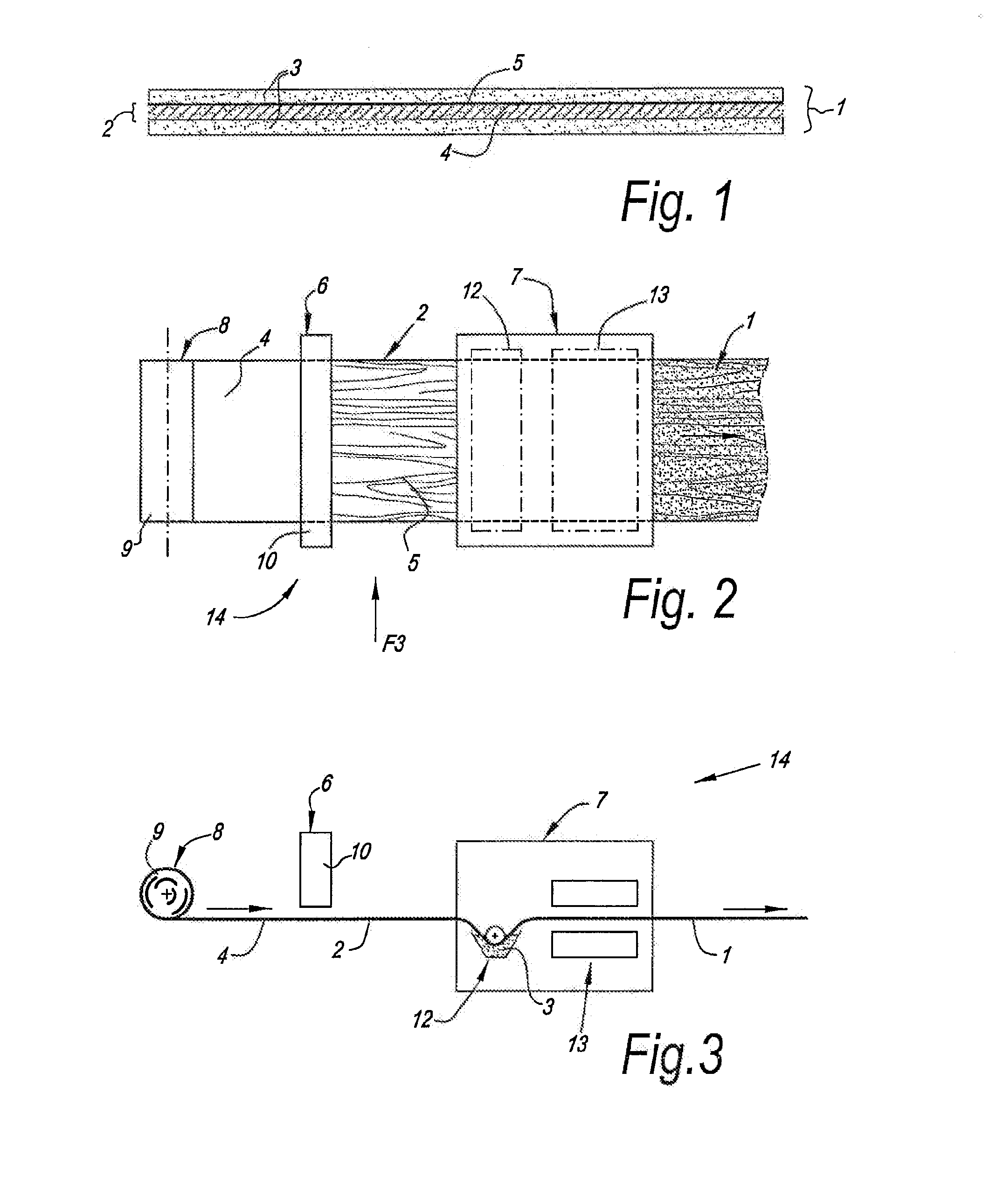 Method for Manufacturing a Laminate Product, Laminate Products Obtained Thereby and Device for Realizing the Method