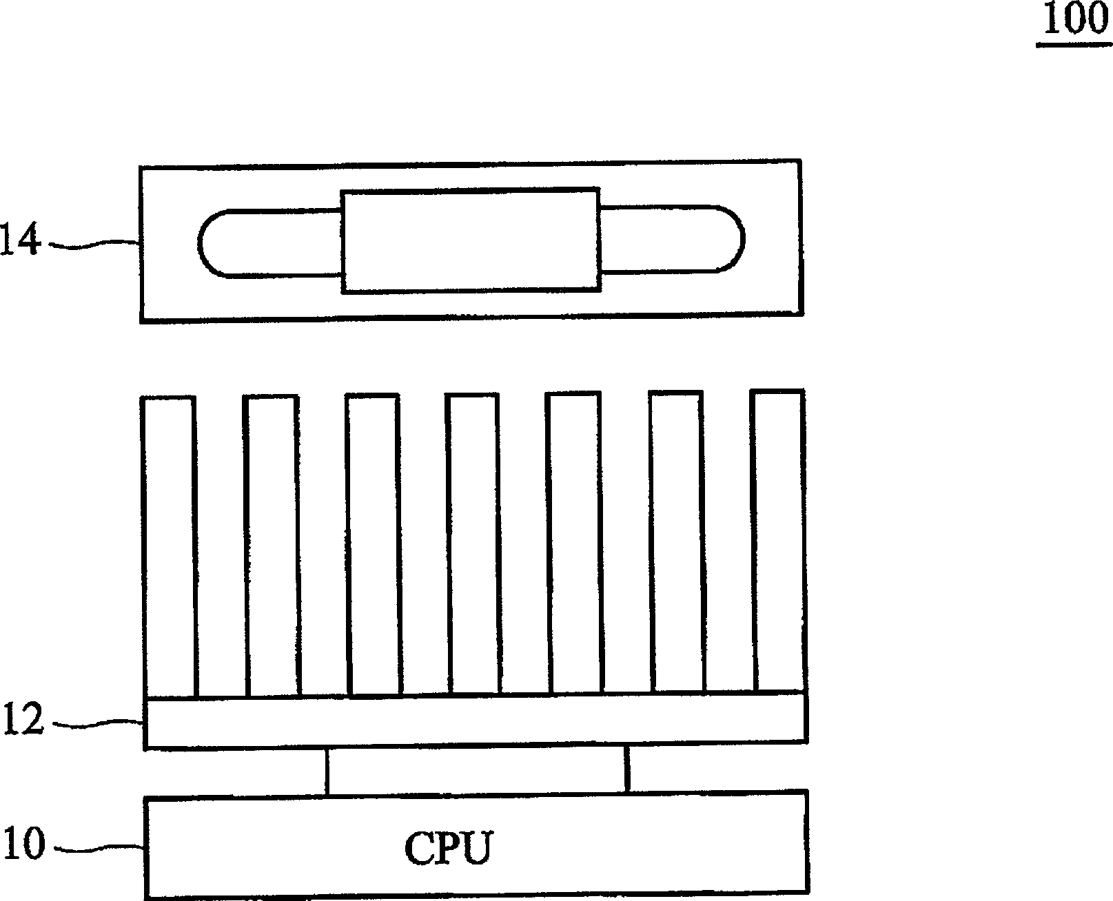 Method for controlling fan rotation speed of electronic system and system for implementing the method