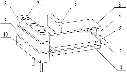 Piezoelectric generating device based on stair