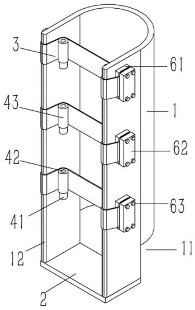 Bandage fixing structure of medical rehabilitation training machine