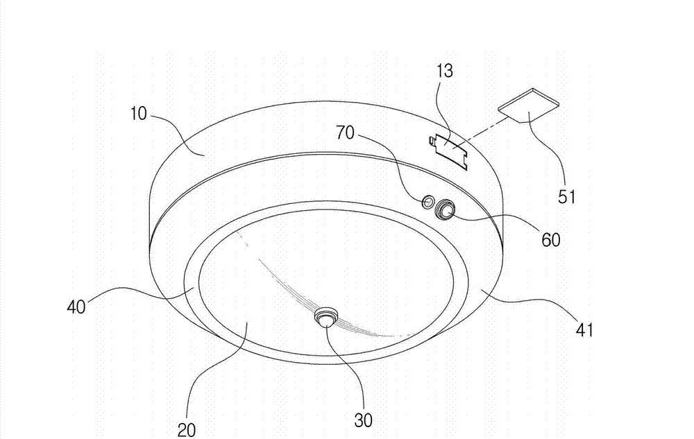 Sensor lighting apparatus with recording unit