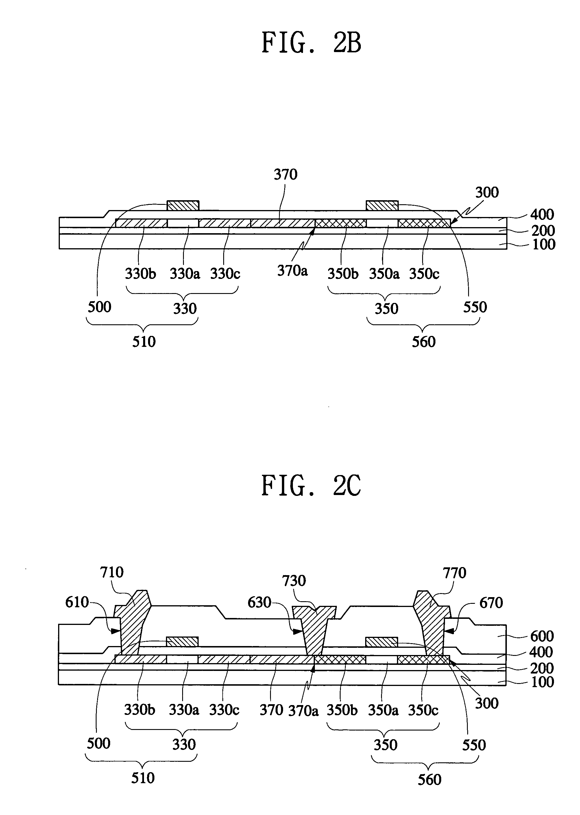 Active matrix organic light emitting device having series thin film transistor, and fabrication method therefor