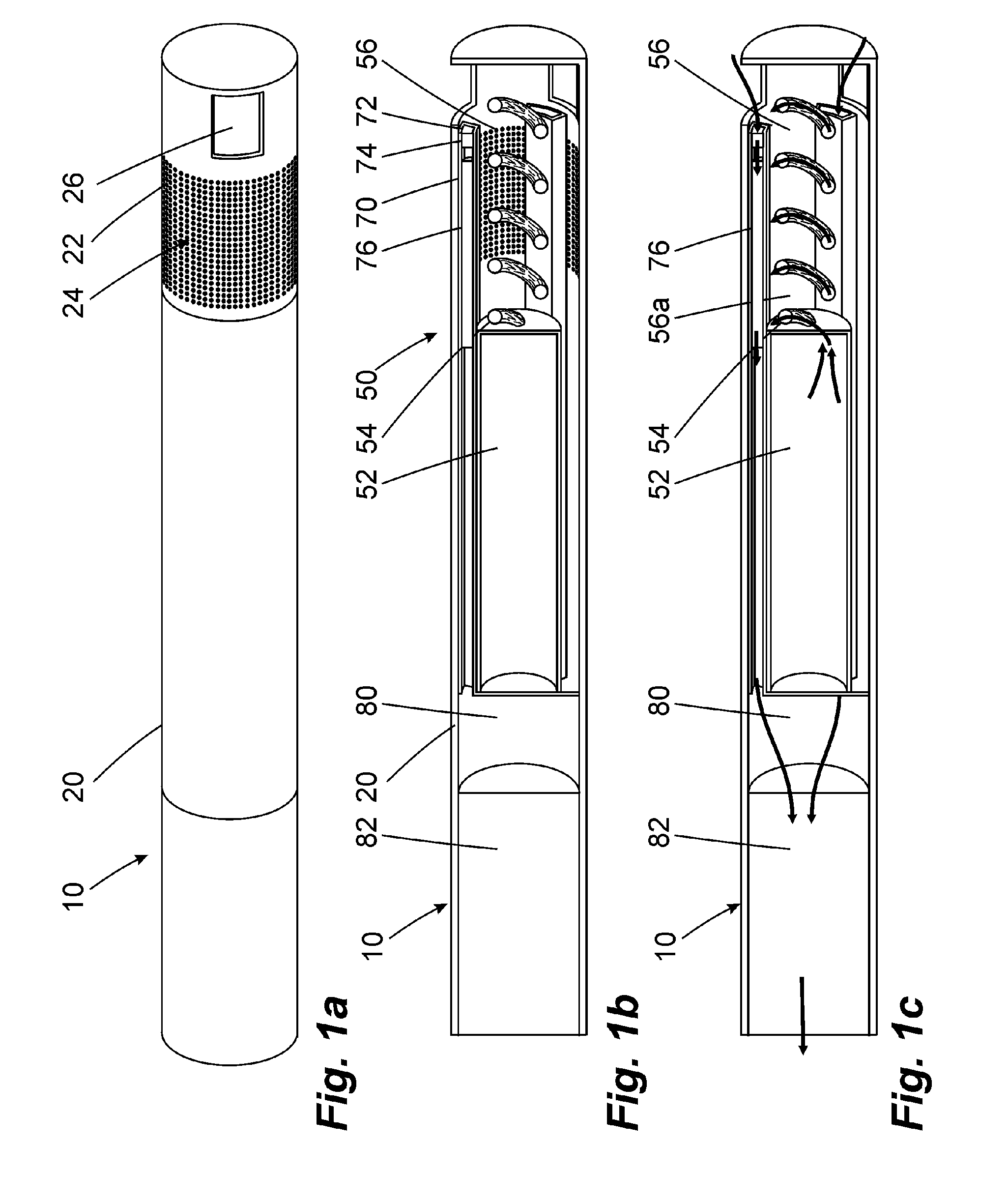 Inhalation device and heating unit therefor