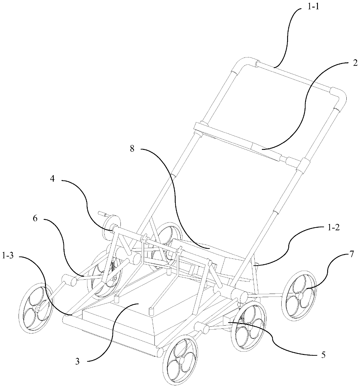 Range-measuring anti-seismic geological radar car