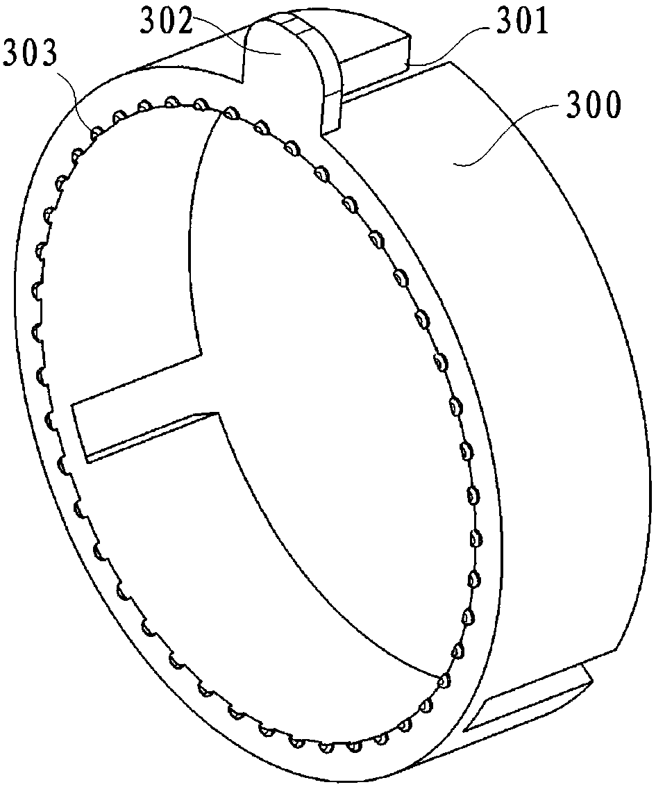 Automobile connector used for fixing lead