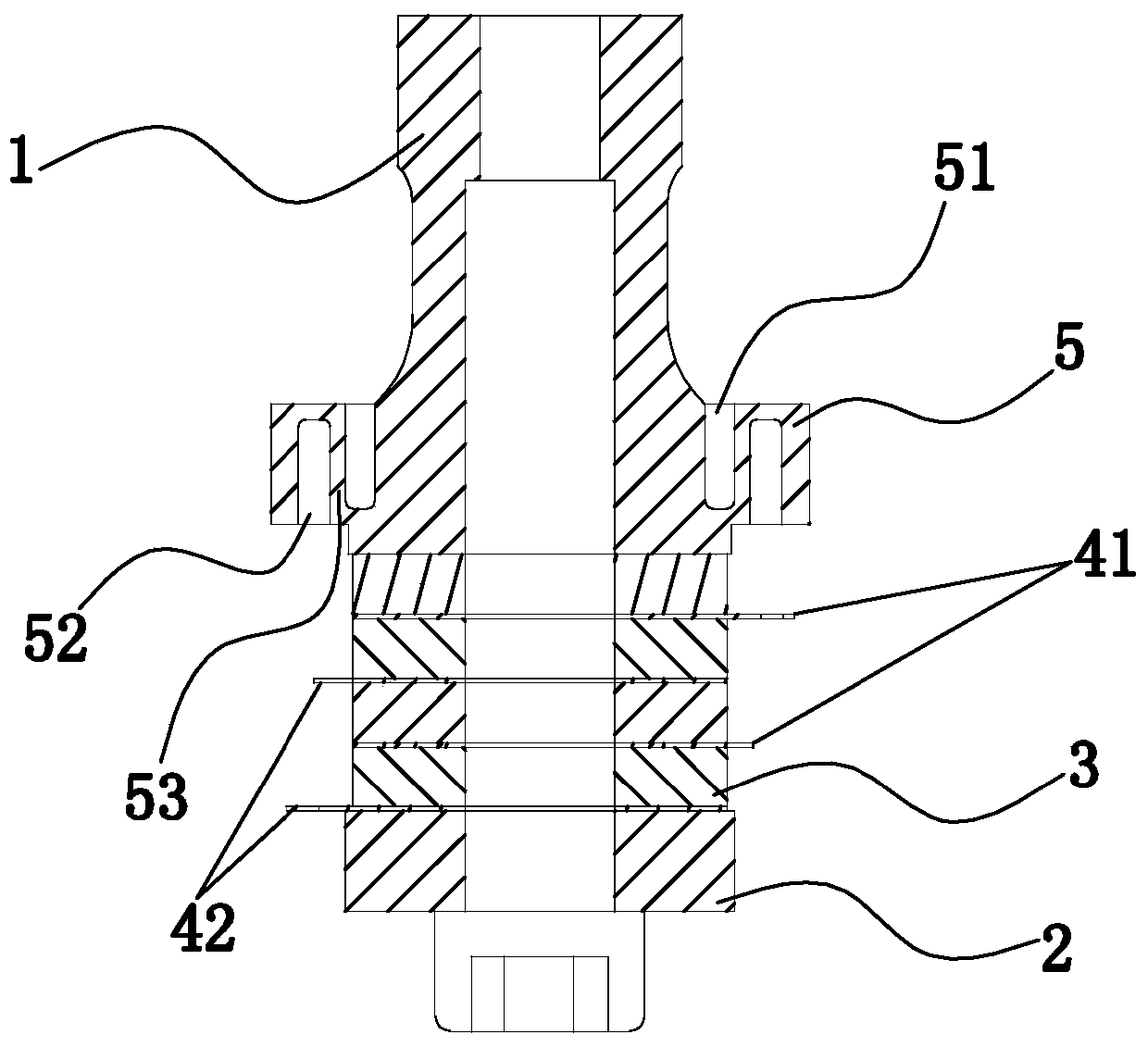 Ultrasonic transducer with vibration damping