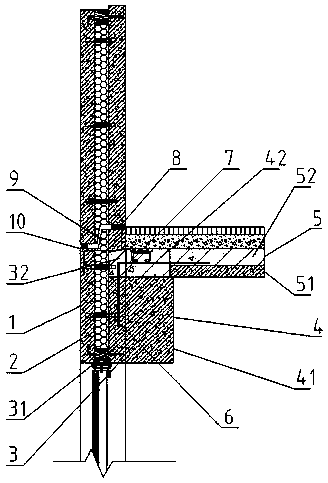 Precast sandwich external wall panel and structural system thereof as well as construction method