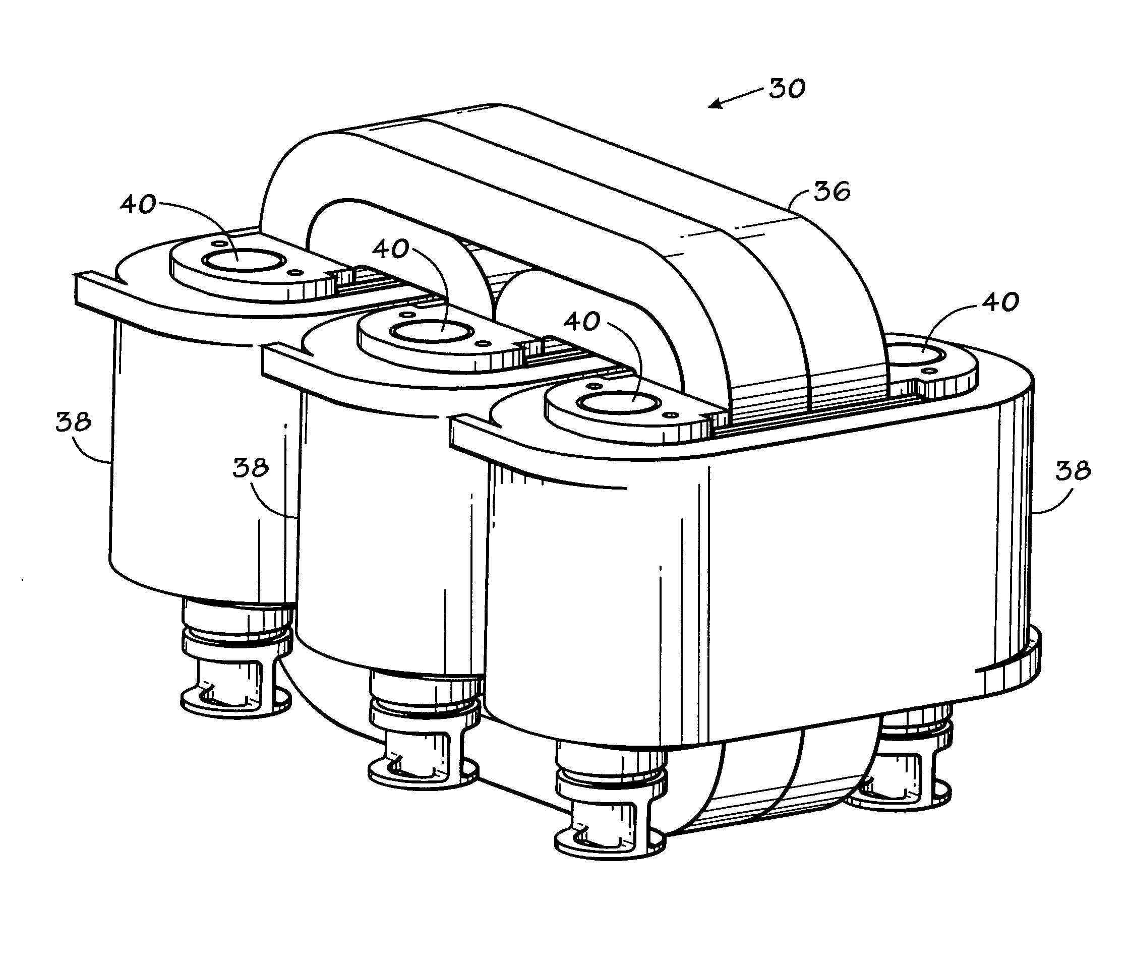 Electric coil and core cooling method and apparatus