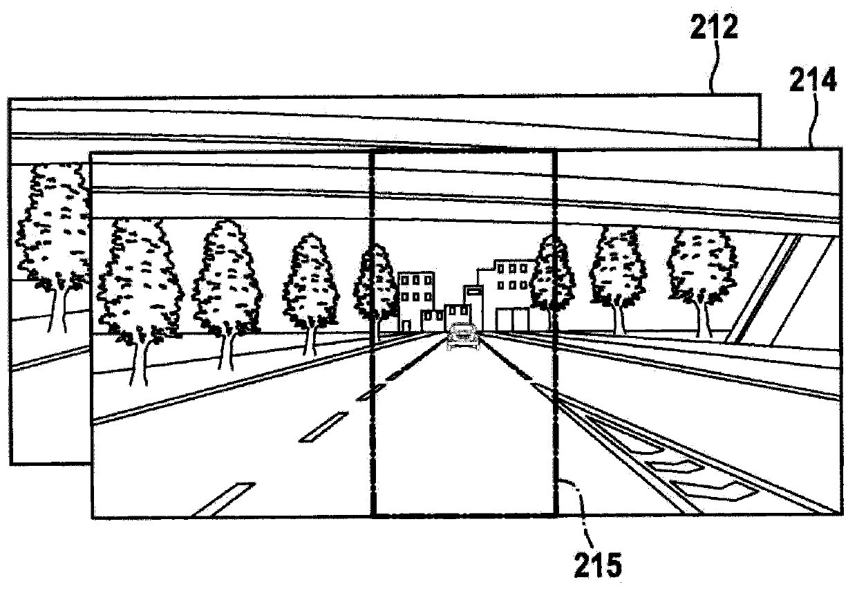 Method for determining a pitching movement in a camera installed in a vehicle, and method for controlling a light emission from at least one headlamp on a vehicle