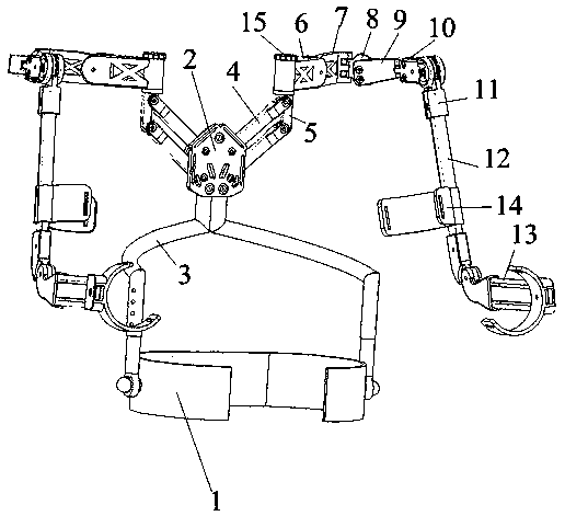 Upper limb motion adaptive power-assisted exoskeleton